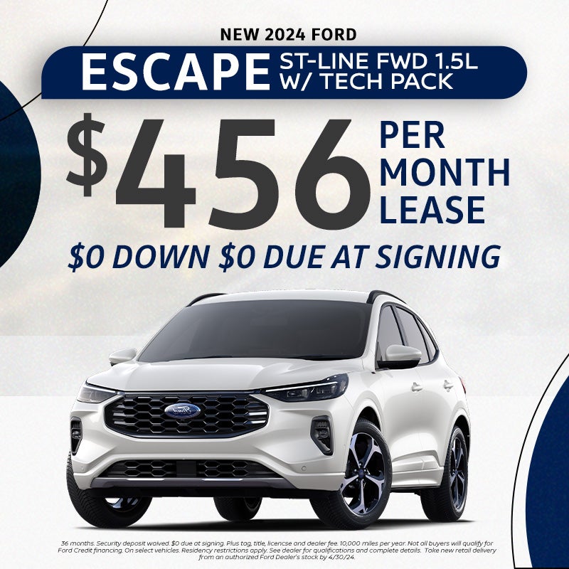 2024 Escape $0 Down $0 DAS $456 per month
