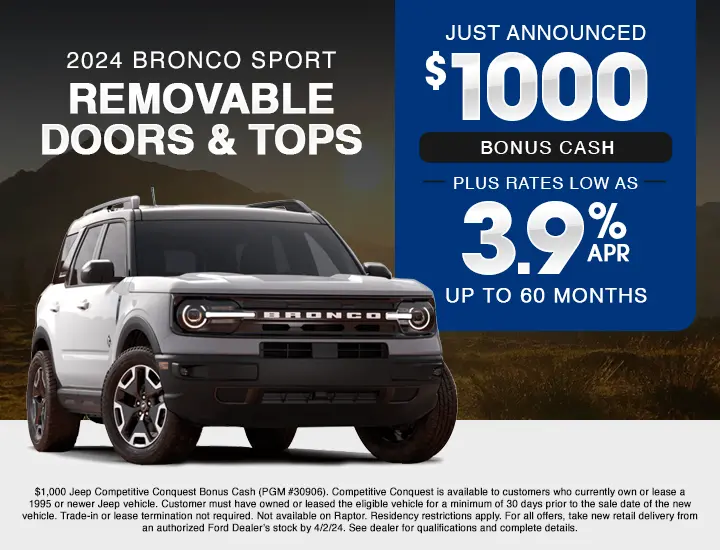 Ford Bronco Special Offer